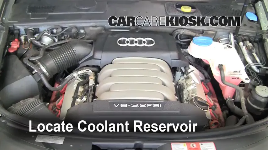 2008 Audi A6 3.2L V6 Coolant (Antifreeze) Add Coolant